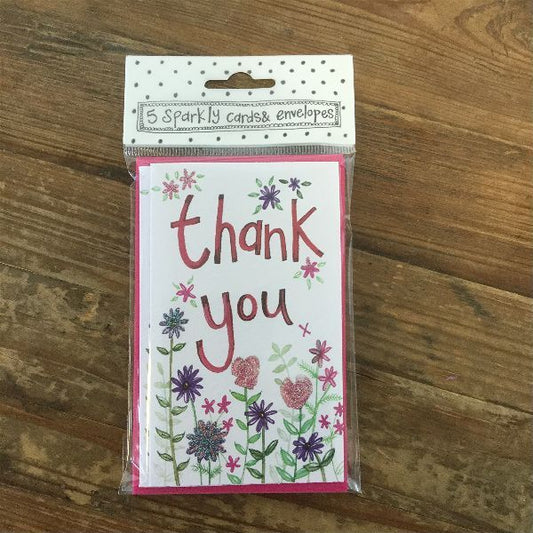 Thank You Flowers Notelets (5 Pack)