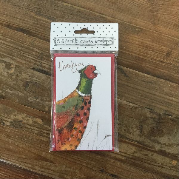 Thank You Pheasant Notelets (5 Pack)
