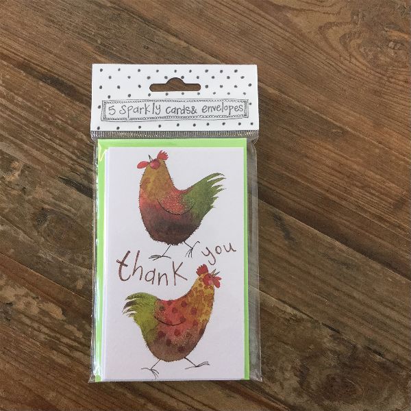 Thank You Chickens Notelets (5 Pack)