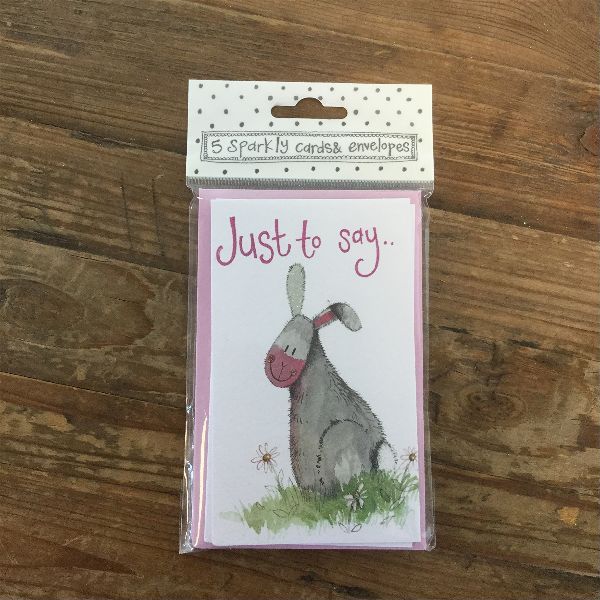 Just To Say Rabbit Notelets (5 Pack)