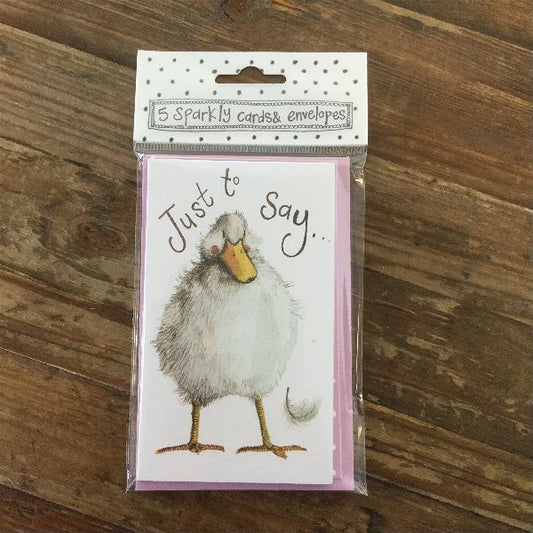 Just To Say Duck Notelets (5 Pack)
