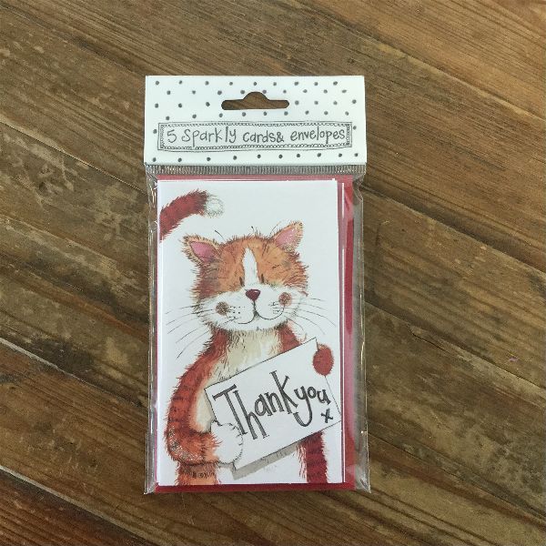 Cat Thank You Notelets (5 Pack) – Wild Art Gallery