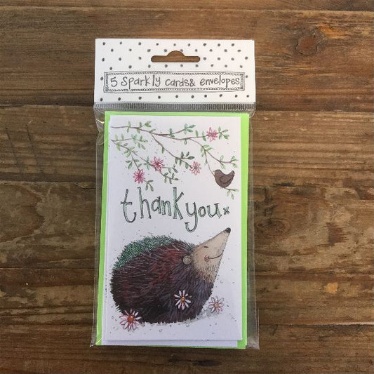 Hedgehog Thank You Notelets (5 Pack)
