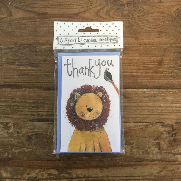 Lion Thank You Notelets (5 Pack)
