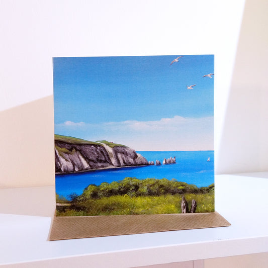 Isle of Wight Needles Greeting Card
