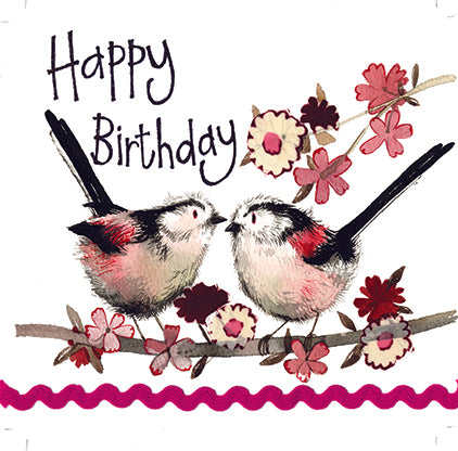Birthday Birds Greeting Card