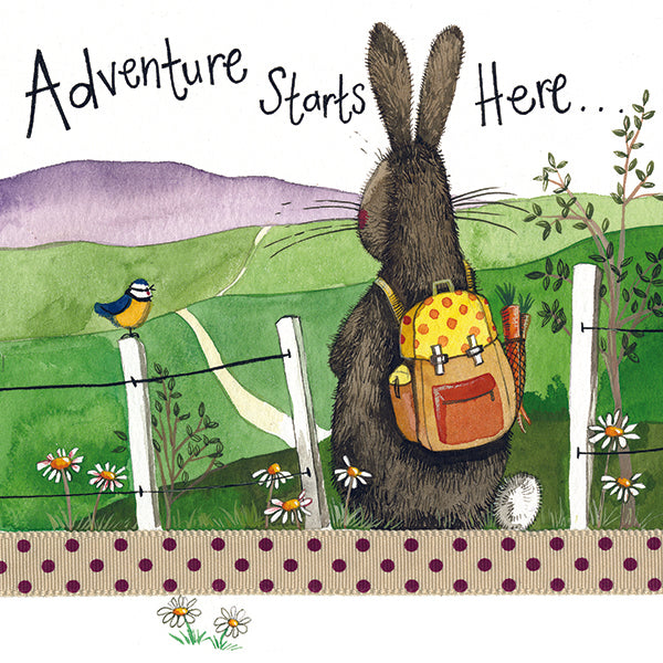 Adventure Starts Here Greeting Card