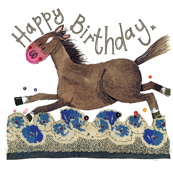 Birthday Horse Greeting Card