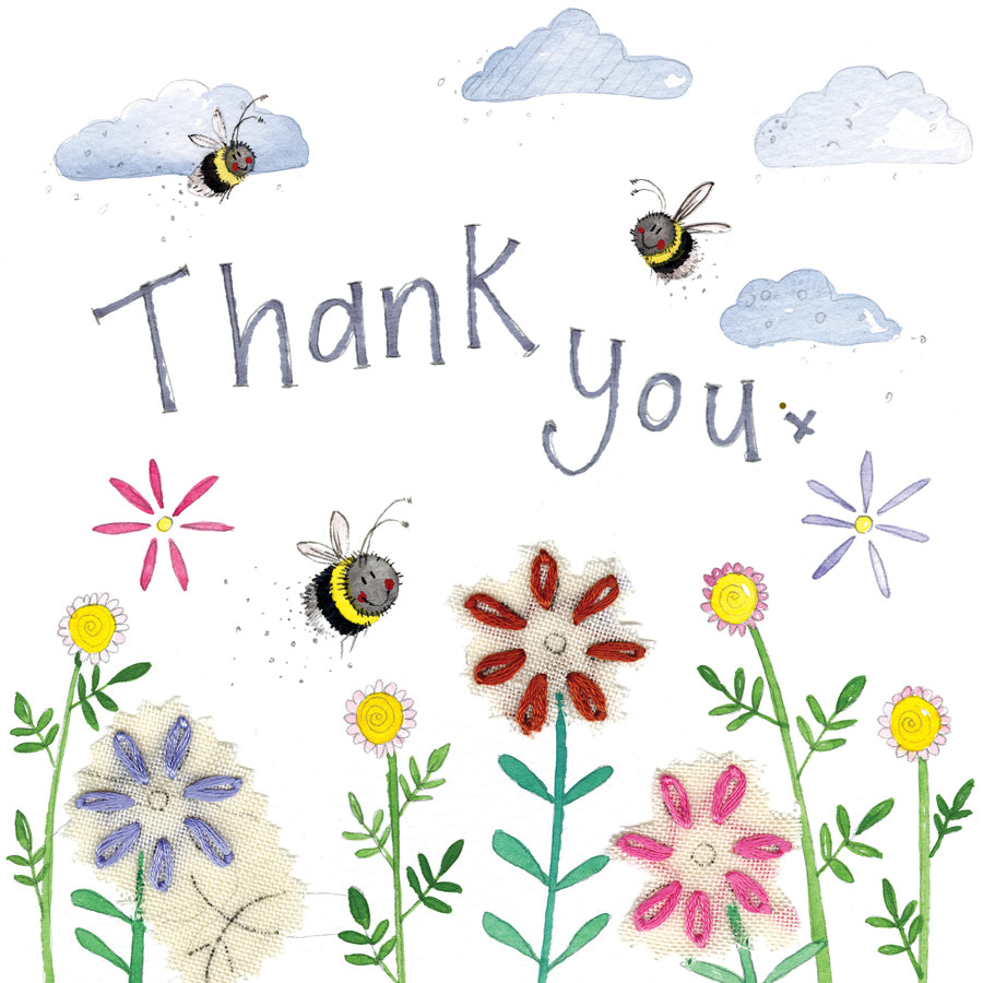Thank You Bees Greeting Card