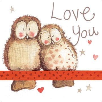 Love You Owls Greeting Card
