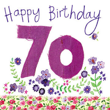 70 Birthday Greeting Card
