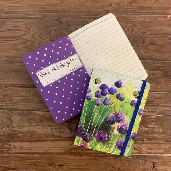 Alliums and Bees Small Chunky Notebook