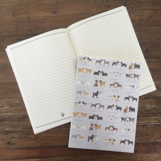 Delightful Dogs Large Soft Notebook