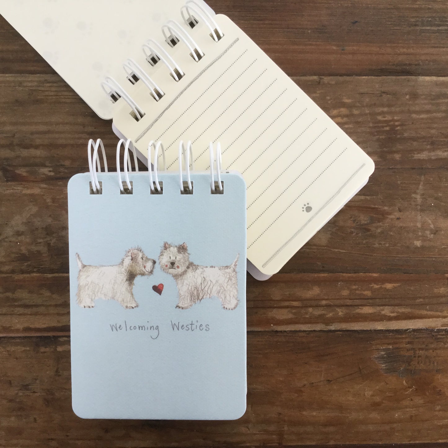 Welcoming Westies Dog Small Spiral Bound Notepad