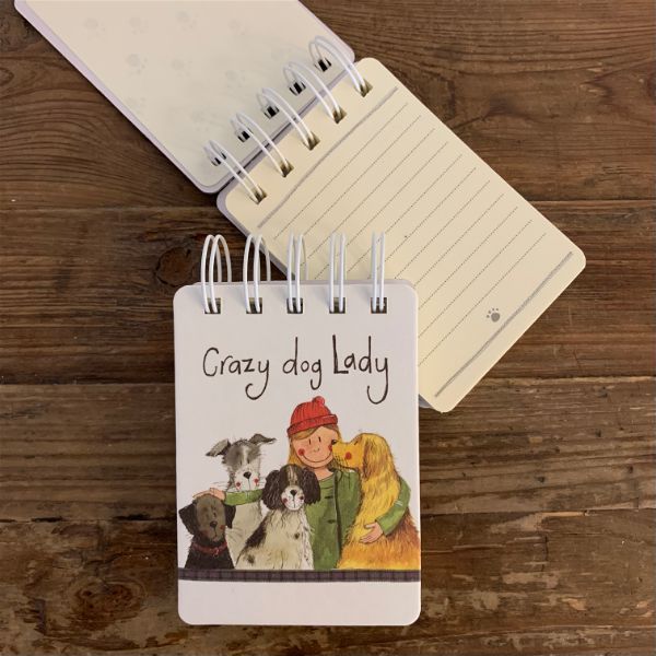 Crazy Dog Lady Small Spiral Bound Notepad