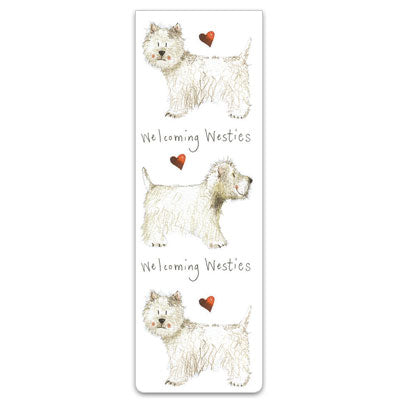 Welcoming Westies Dog Magnetic Bookmark