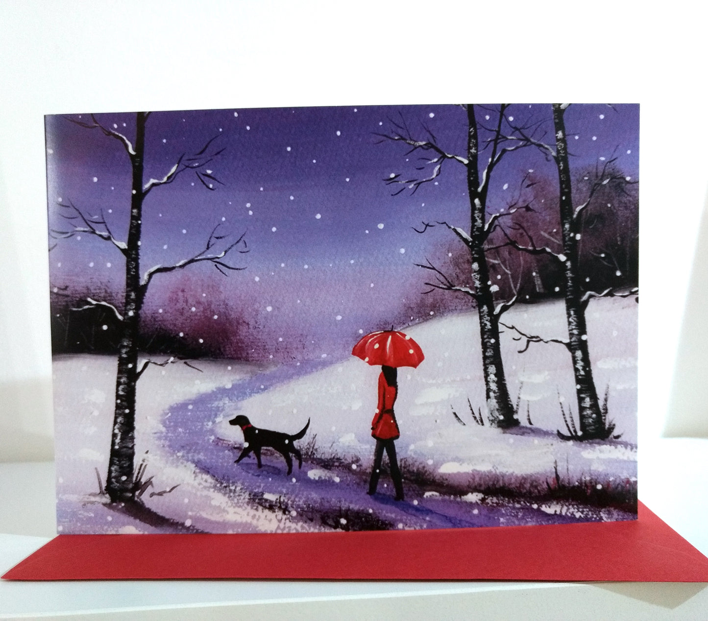 Winter Snow Christmas Greeting Card